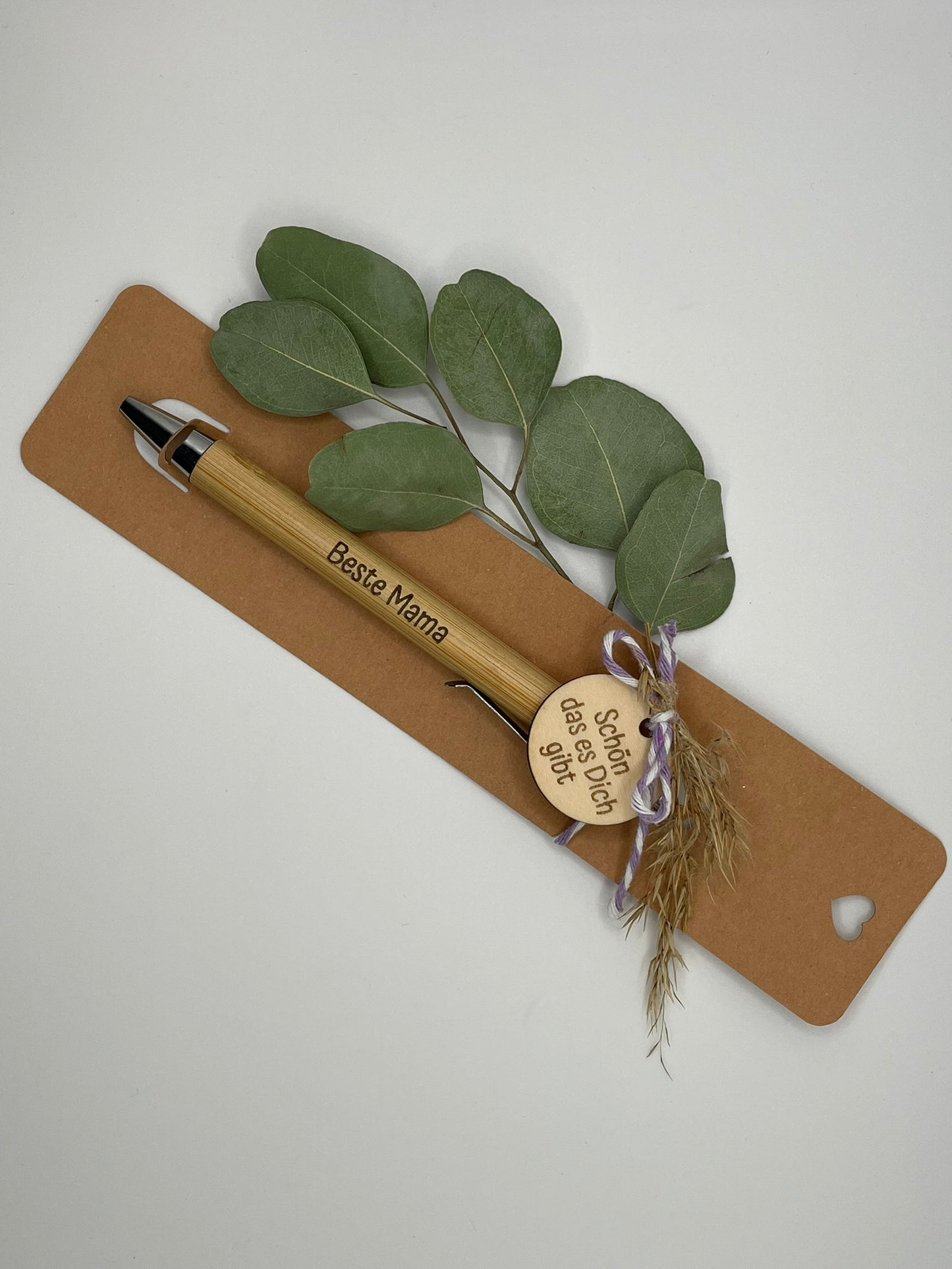 🖊️ Kugelschreiber „Beste Mama“ – mit Gravur & Geschenkanhänger 💐❤️