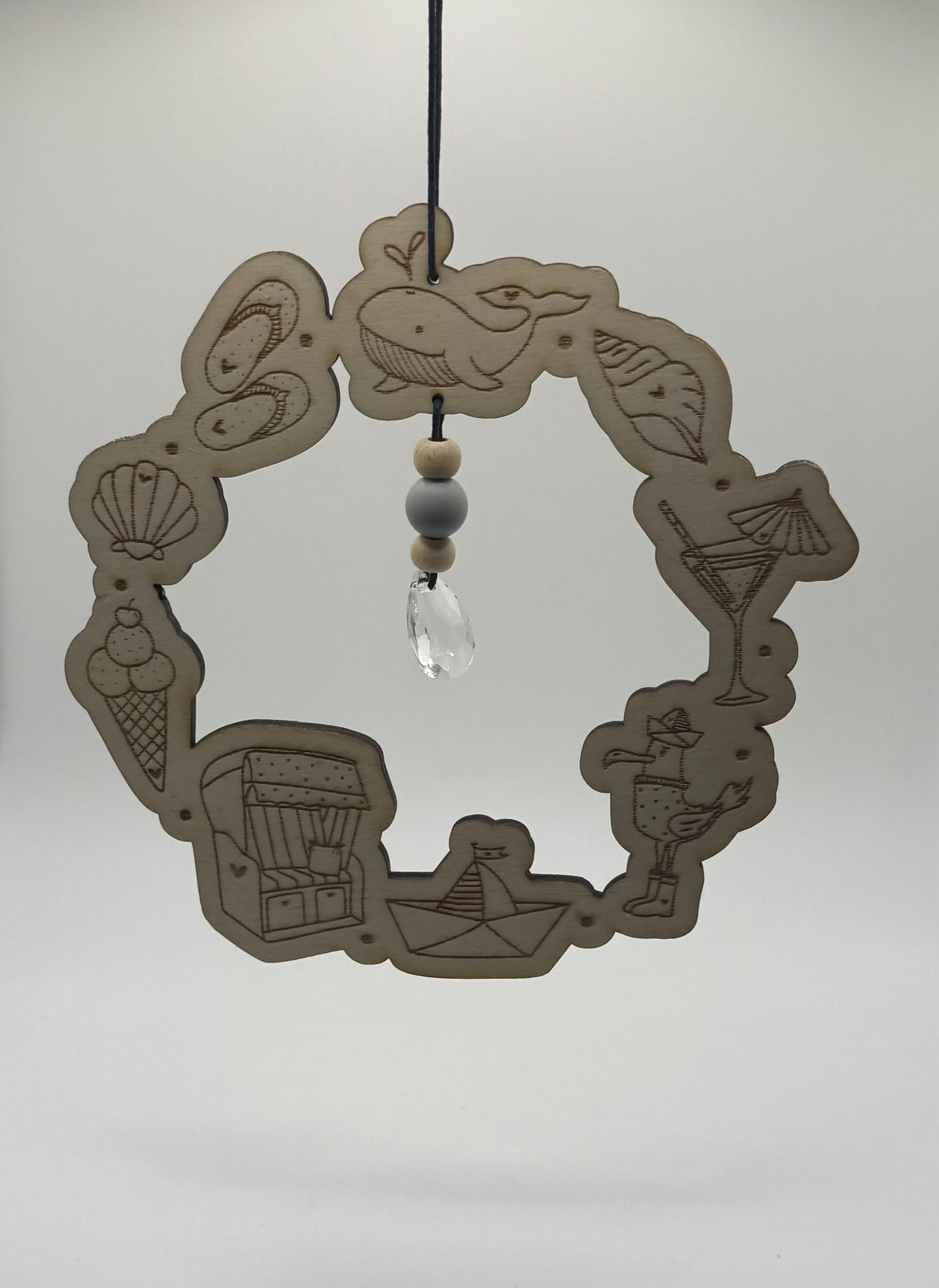 Holzkranz „Sommermomente“ 🐚🍦⚓