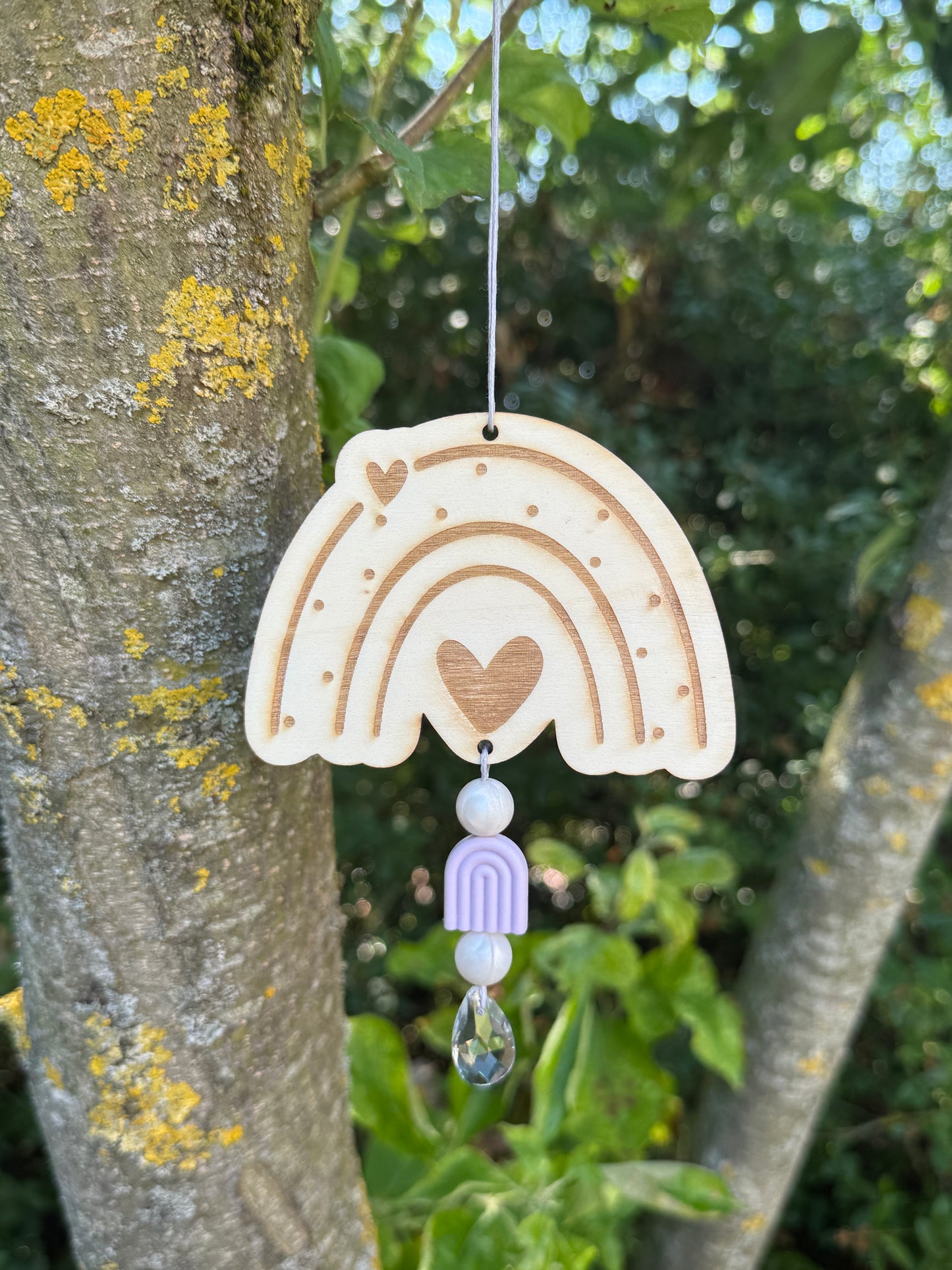 🌈💖 Holz-Regenbogen „Glücksmoment“