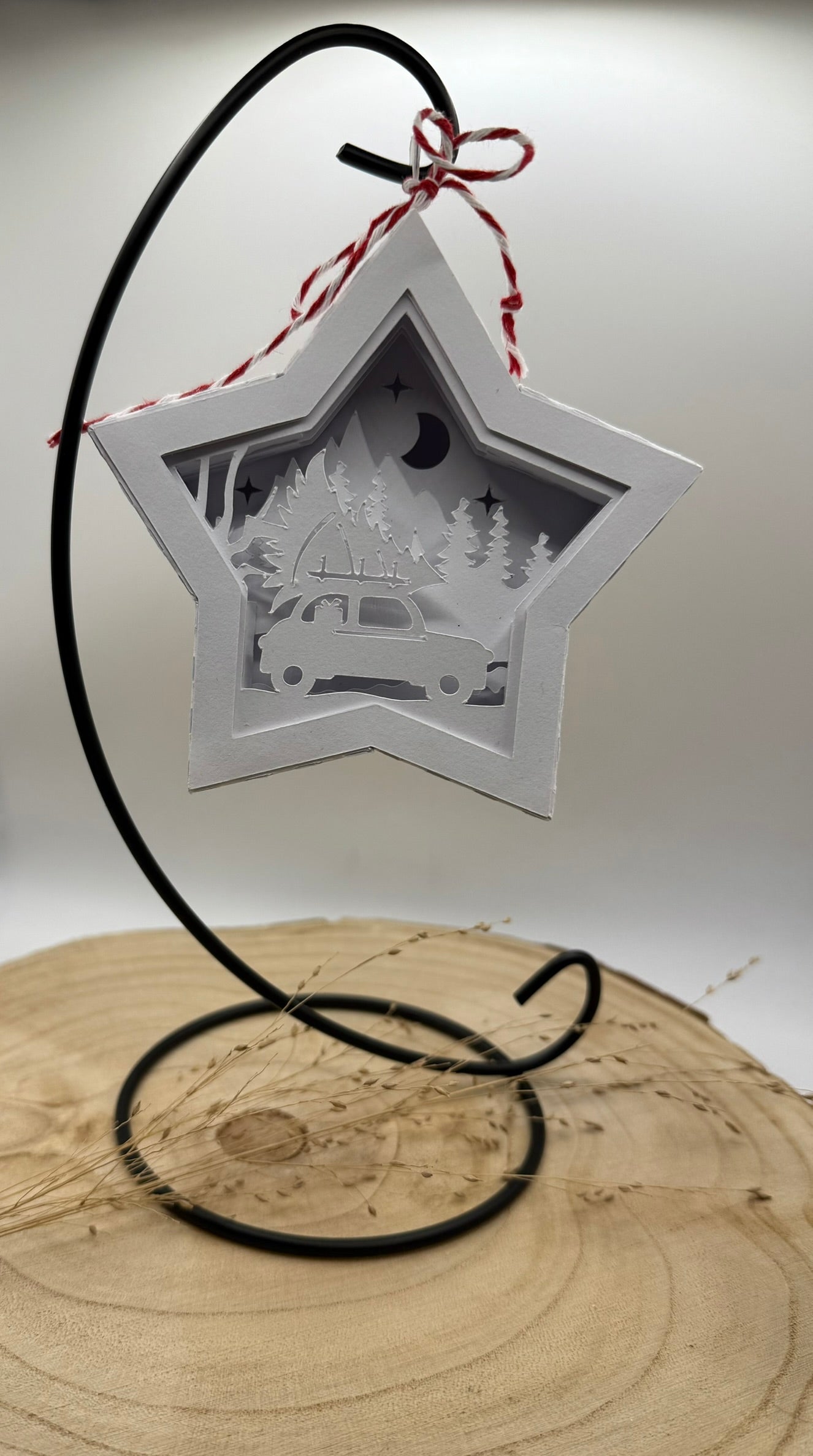 ⭐Winterzauber Sternlicht – Leuchtstern am Metallständer