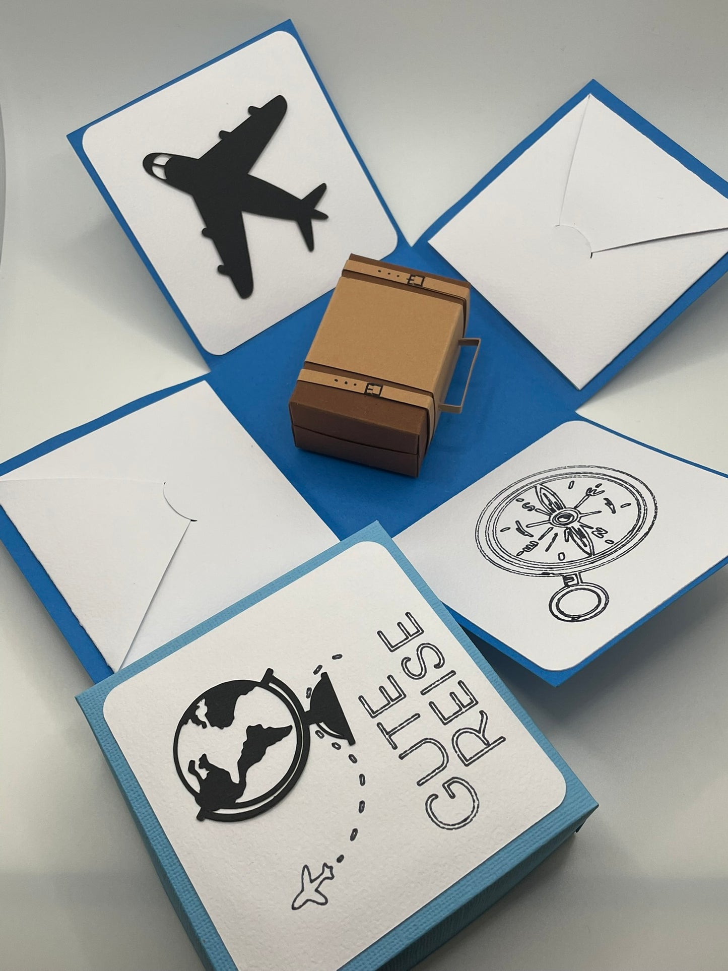 ✈️ Explosionsbox „Gute Reise“