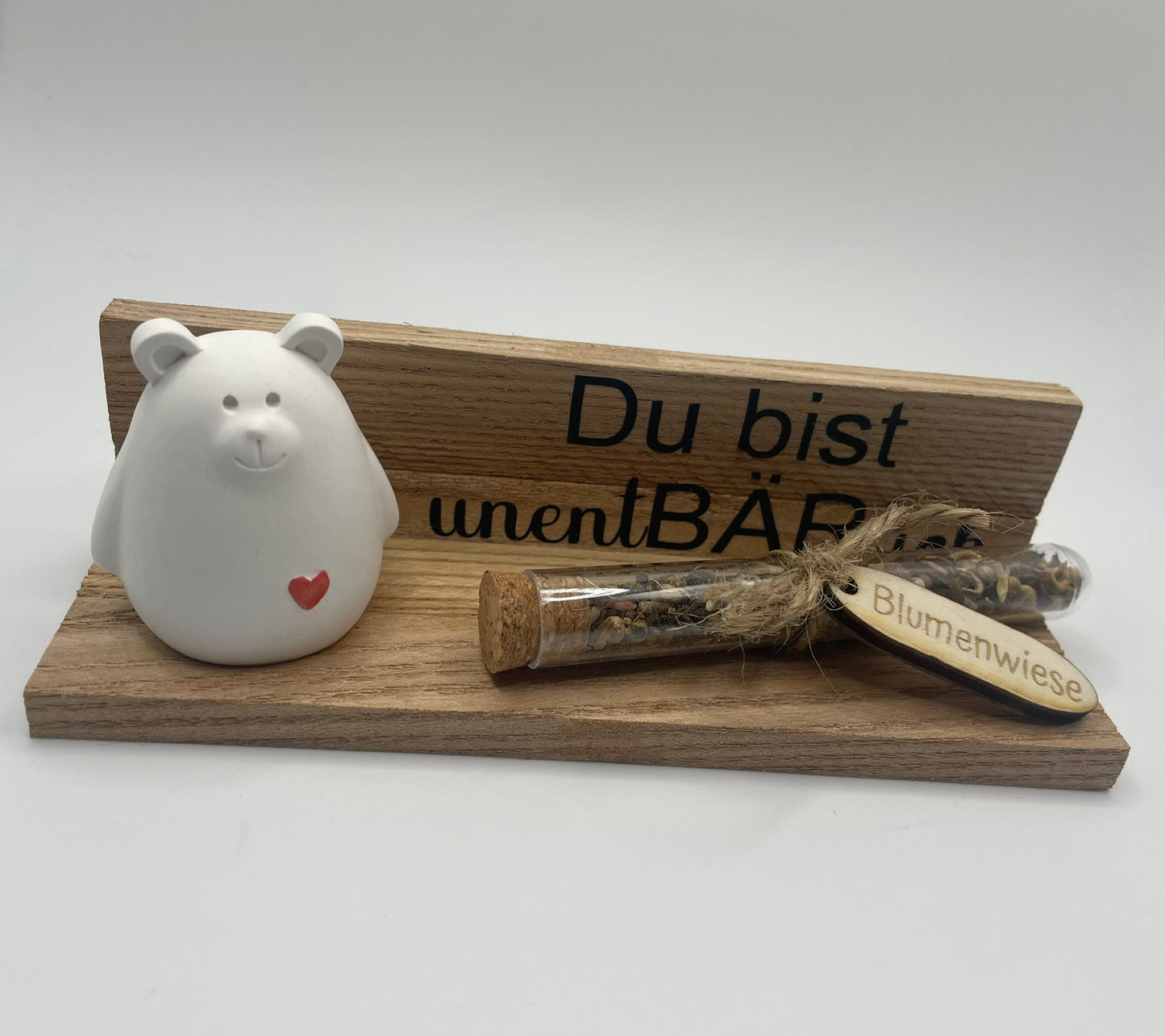 🐻 Geschenk-Set „Du bist unentBÄRlich“ mit Blumenwiese 🌸
