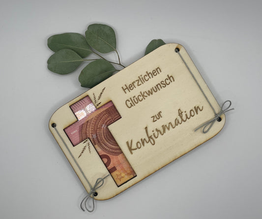 Konfirmation  „Karte“ Gutschein oder Geschenk