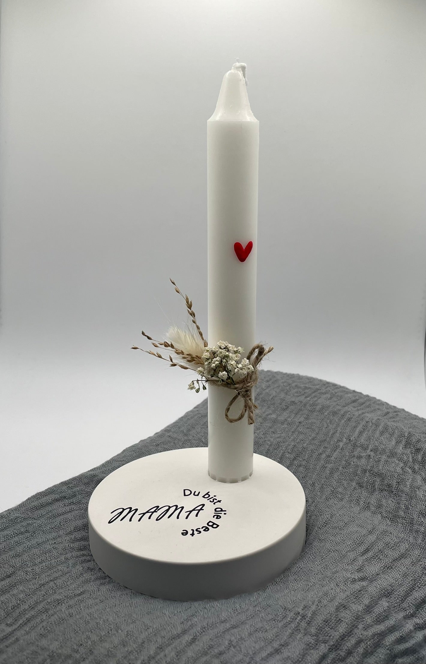 🕯️ Kerzenhalter „Du bist die beste Mama“ – liebevoll & persönlich 🌸