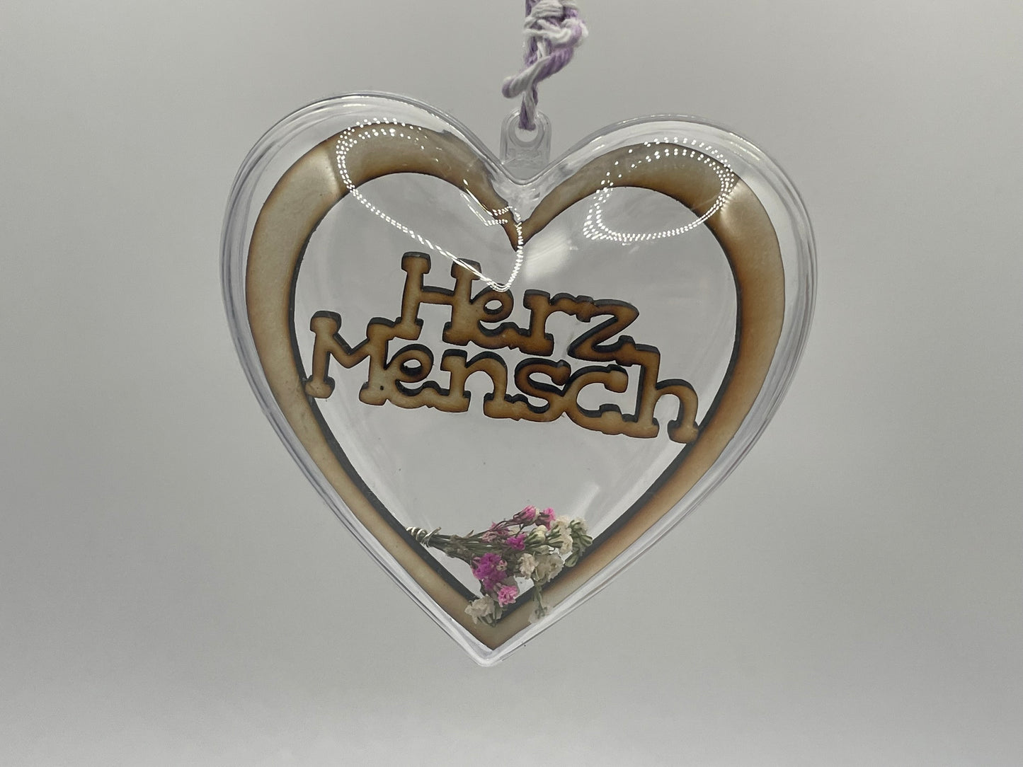 💖 „Herzmensch“ – Dekoratives Herz zum Verschenken 💐