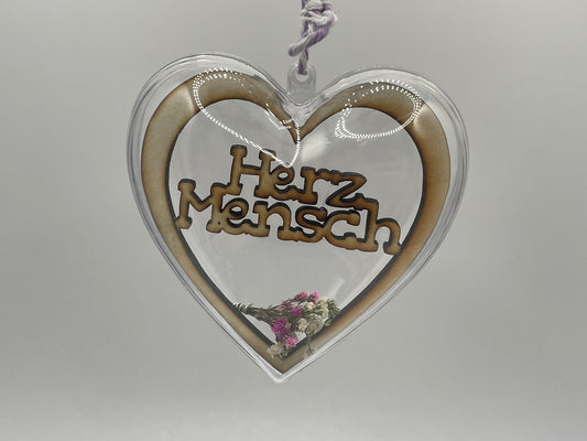 💖 „Herzmensch“ – Dekoratives Herz zum Verschenken 💐