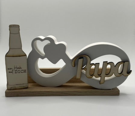 🍺❤️ Holzdeko „Papa – Ein Hoch auf Dich“