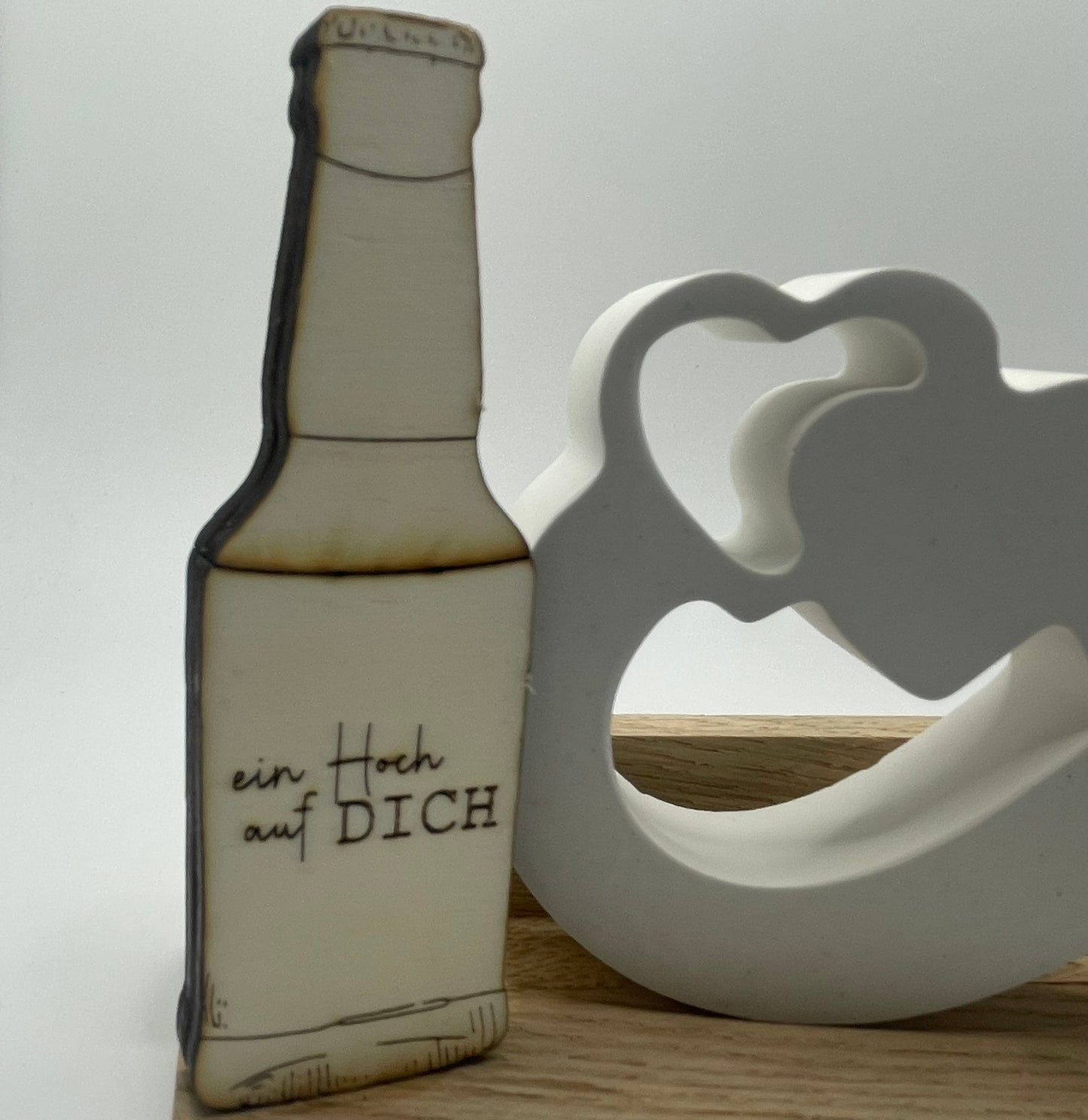 🍺❤️ Holzdeko „Papa – Ein Hoch auf Dich“