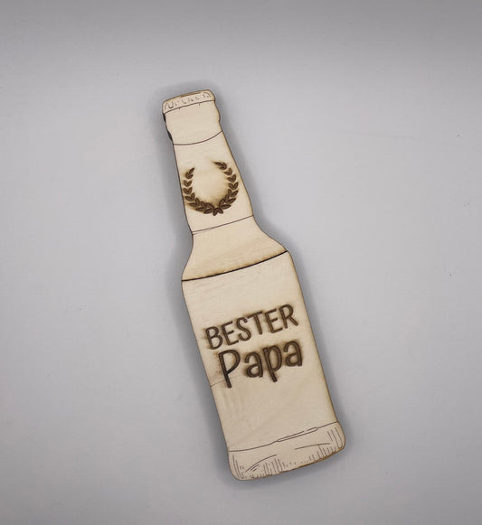 Flasche „Bester Papa“ für Gutscheine