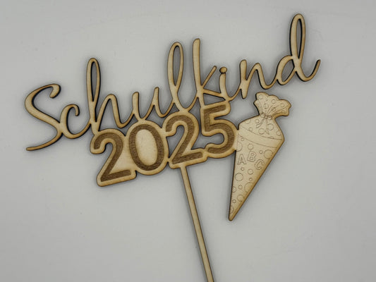 „Cake Topper – Schulkind 2025“