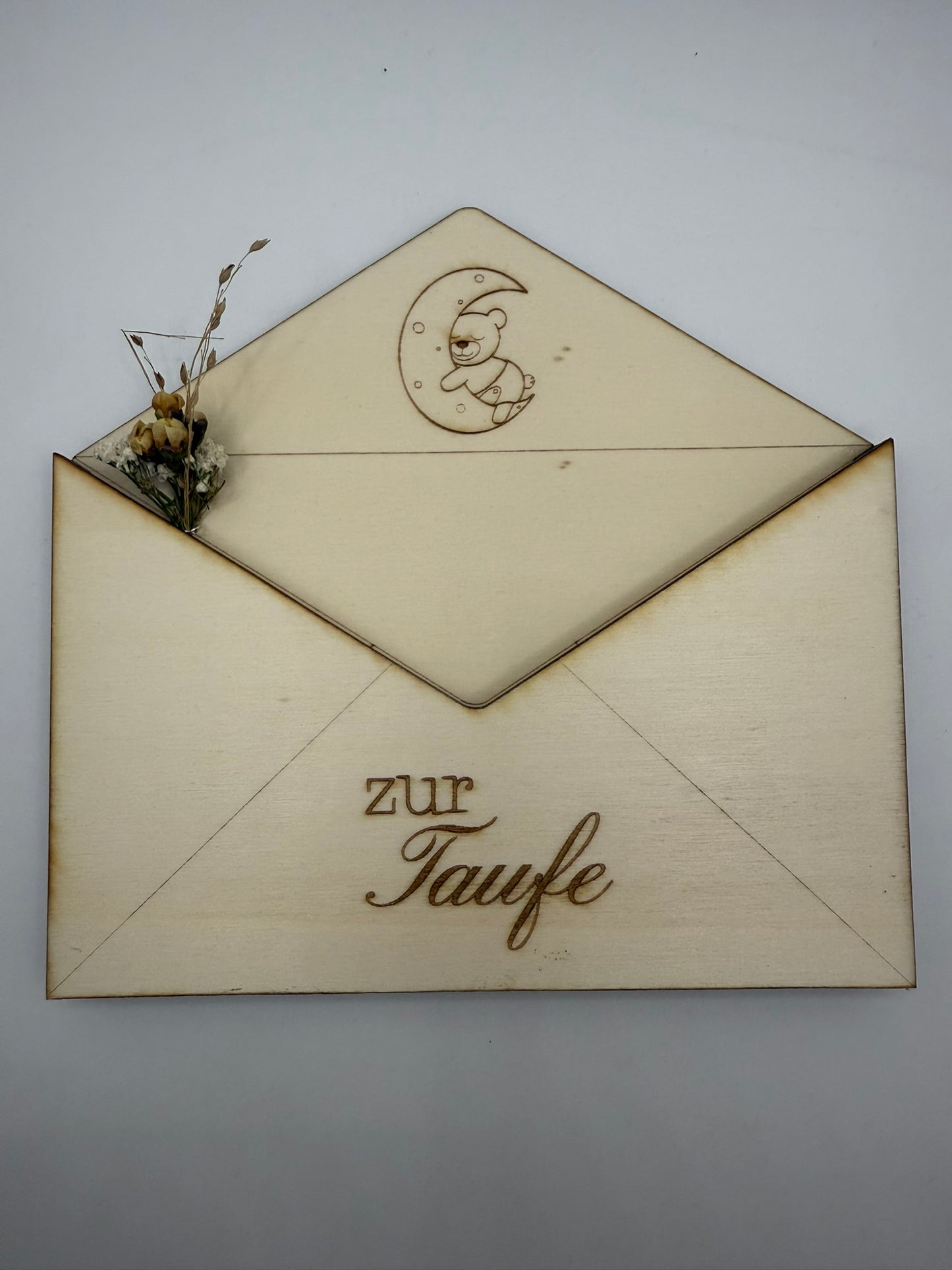 Holzumschlag „Zur Taufe“ 🍼✨