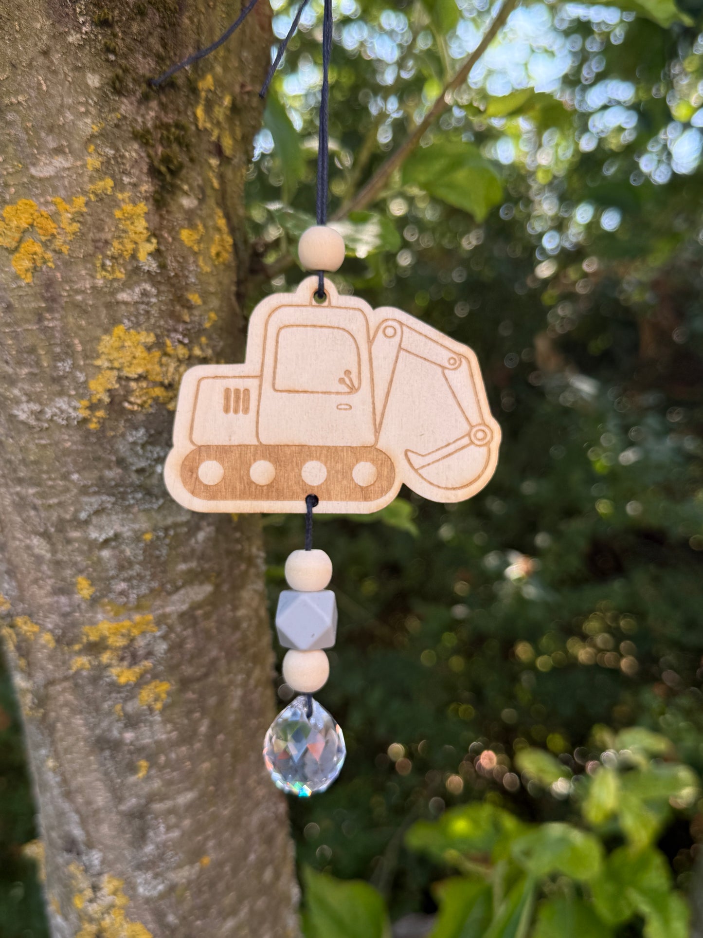 🚜💛 Holz-Bagger „Baumeister“