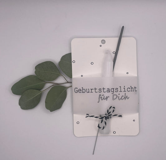 🎂 Geburtstagslicht „Für Dich“ – Kleine Aufmerksamkeit mit großer Wirkung