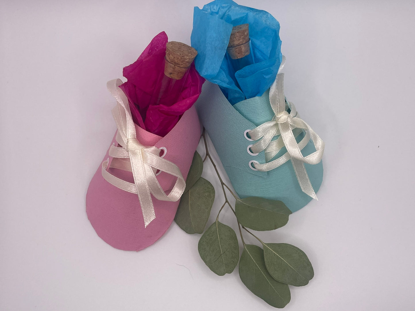 👶 Geschenkidee „Baby-Schühchen mit Wunscherfüller“ 🎀