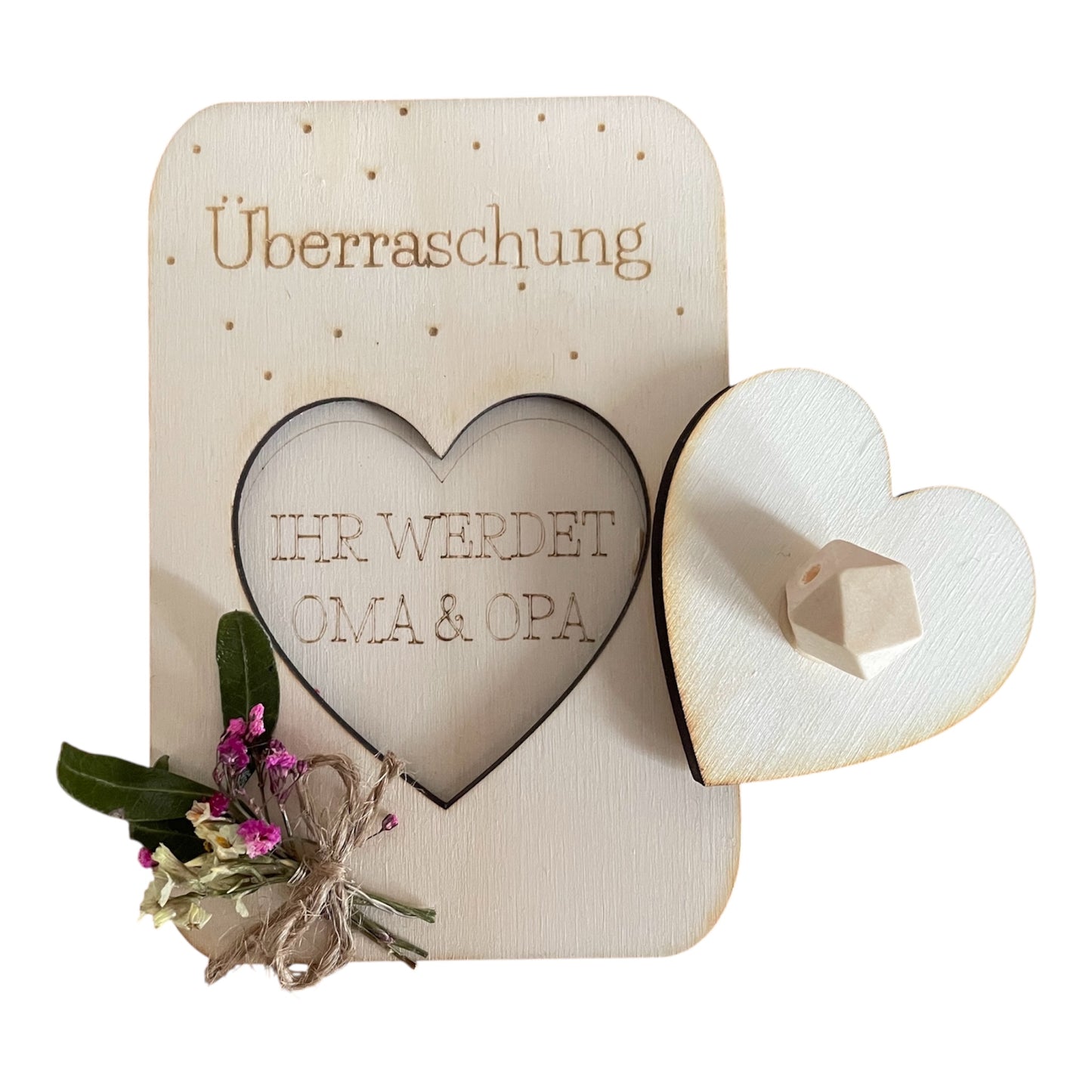 „Liebe in Holz – Botschaft für Oma & Opa“